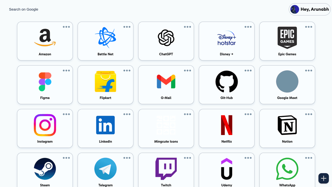 Tabenspace — browser productivity dashboard project screenshot
